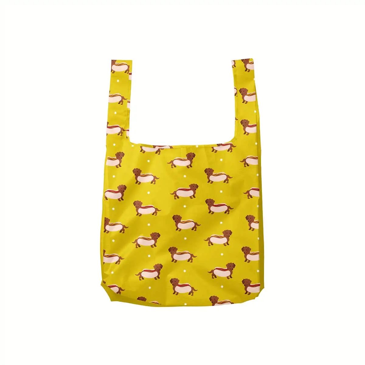 Weiner Dog Foldable Nylon Tote