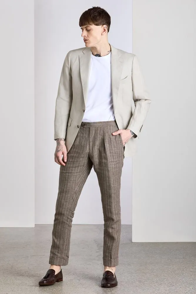 Wilhelm Sports Jacket - Natural Pure Linen