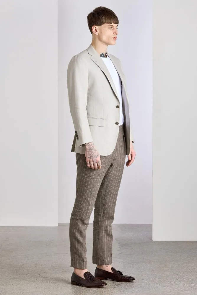 Wilhelm Sports Jacket - Natural Pure Linen