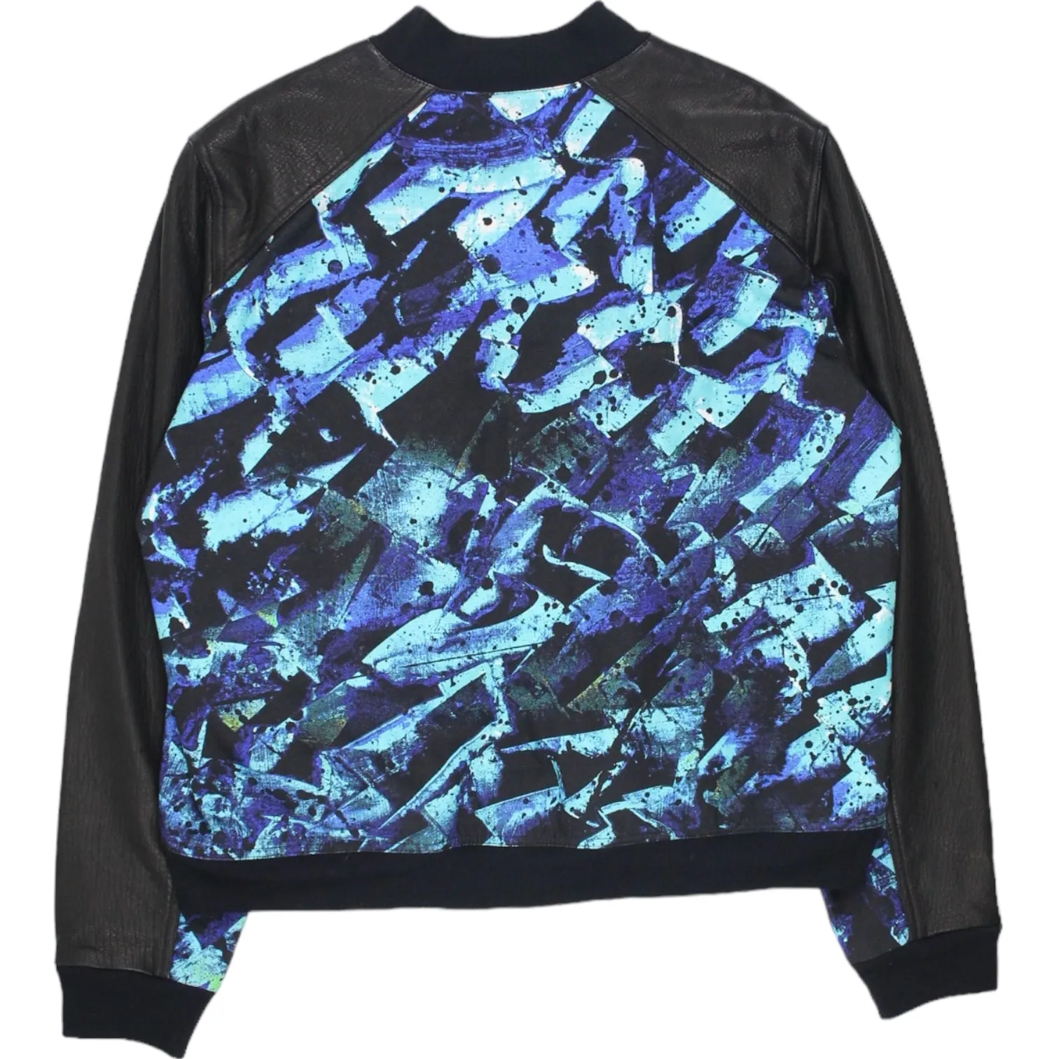 Will Solomon Black/Multi Rhythm & Blues Nappa/Cotton Bomber Jacket