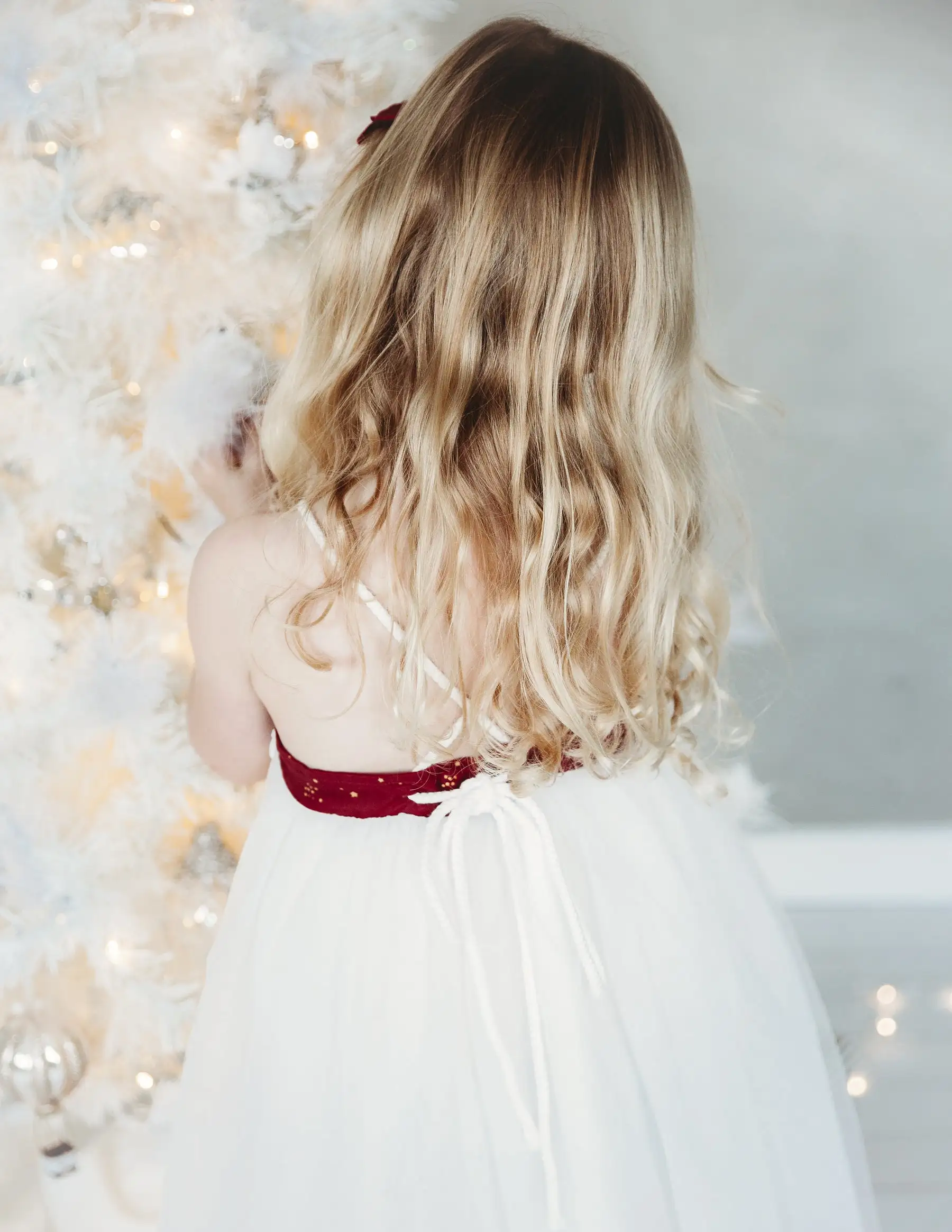 Willa Linen Tutu Dress - Golden Stars