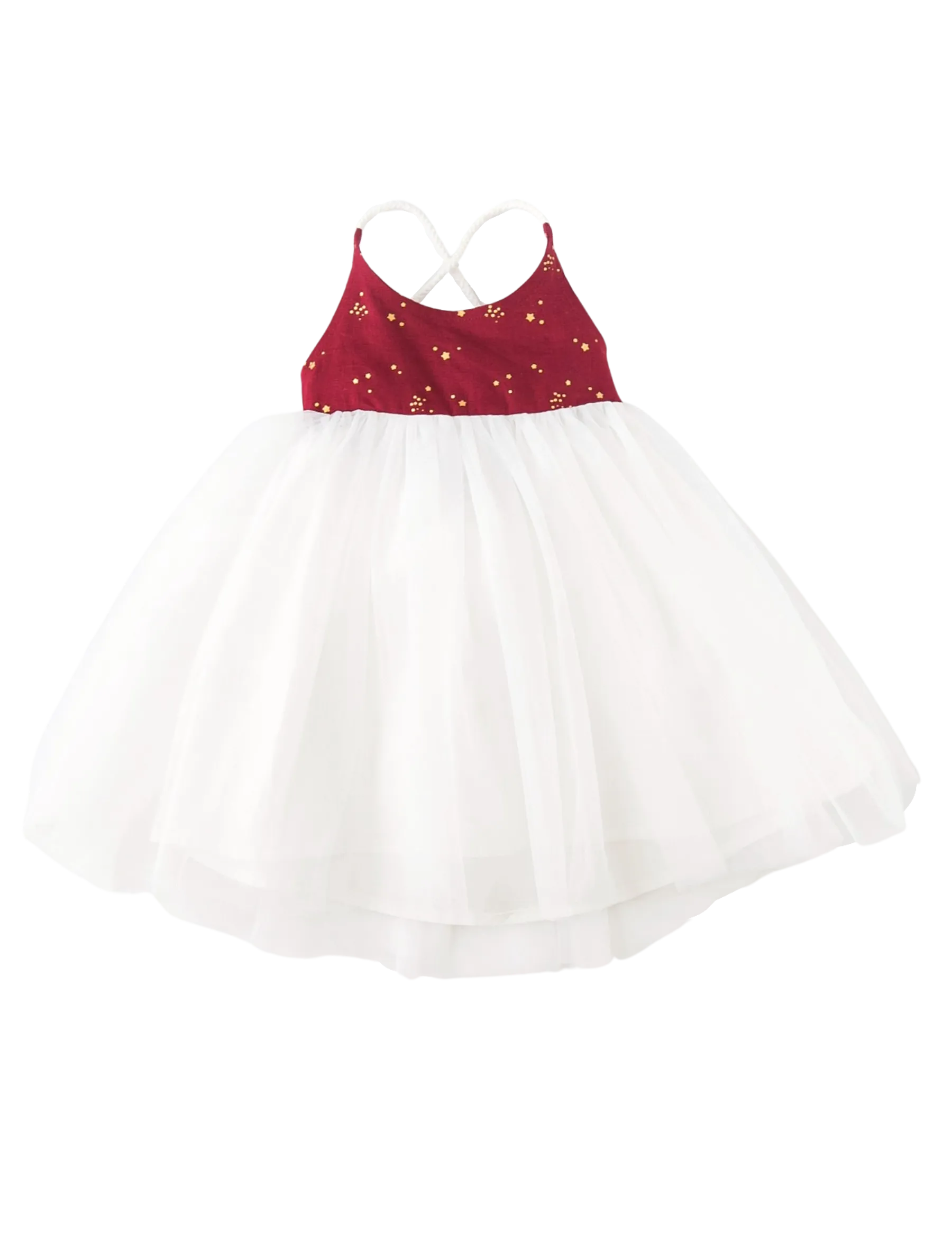 Willa Linen Tutu Dress - Golden Stars