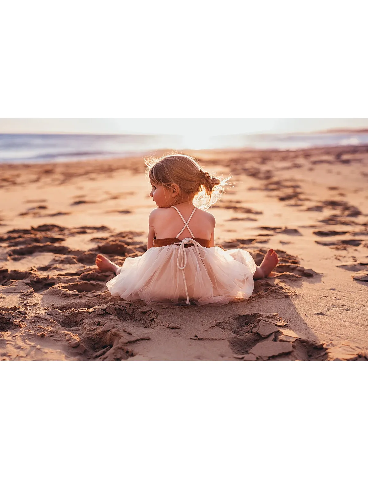 Willa Linen Tutu Dress - Nutmeg