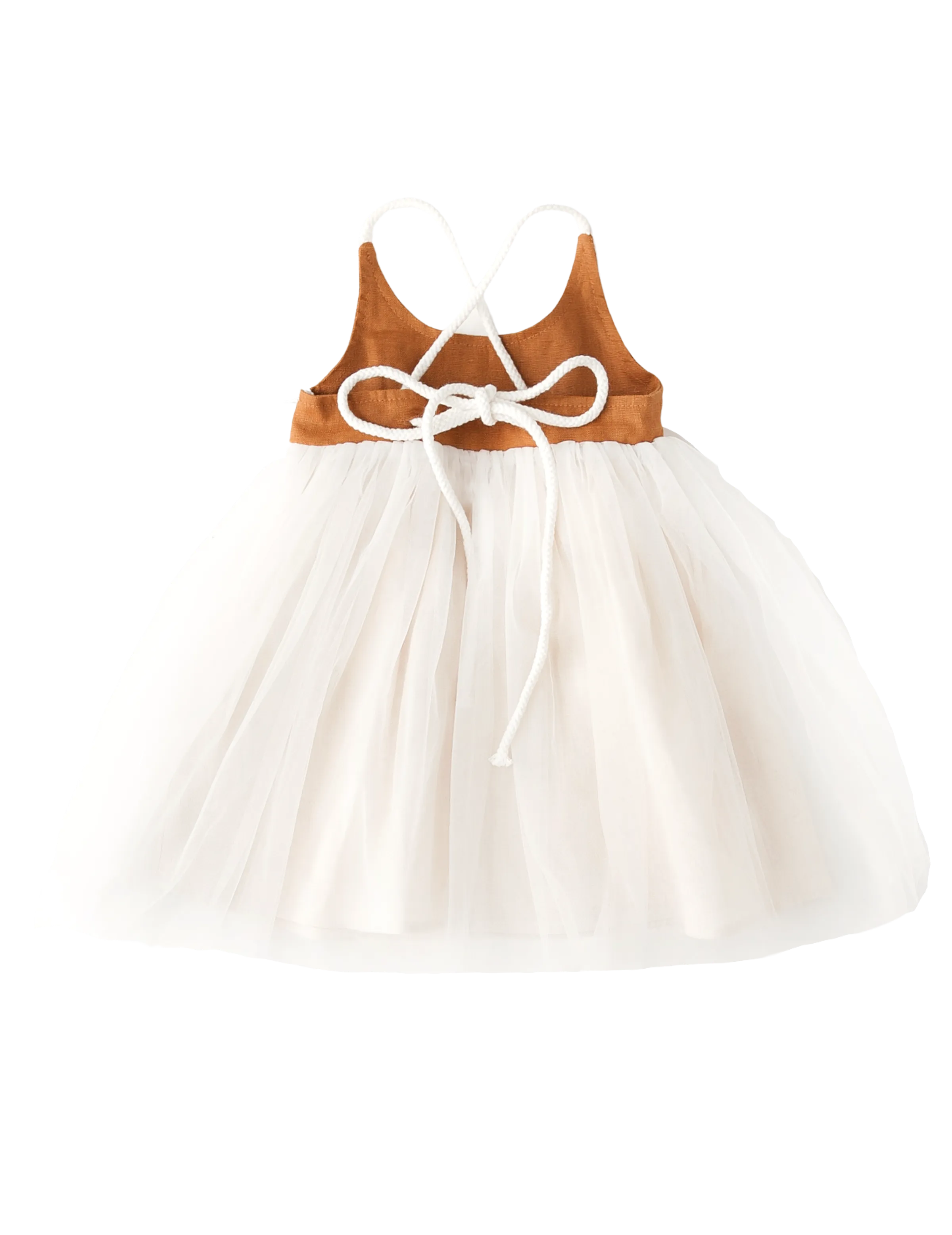 Willa Linen Tutu Dress - Nutmeg