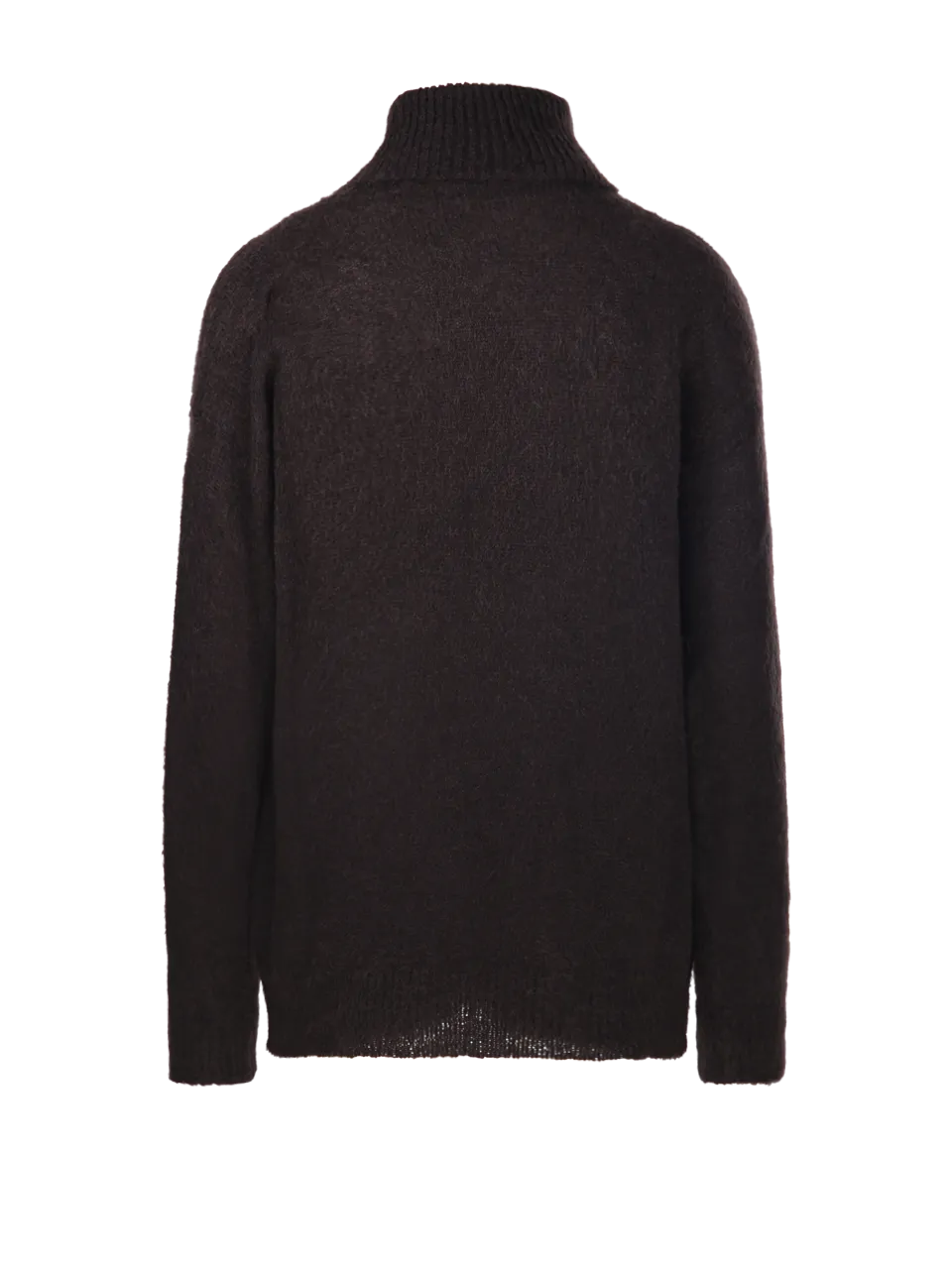 WOMAN PAROSH BROWN MERINO WOOL SWEATER