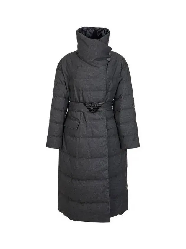 Women s Belted Reversible Duck Down Coat Charcoal 270771