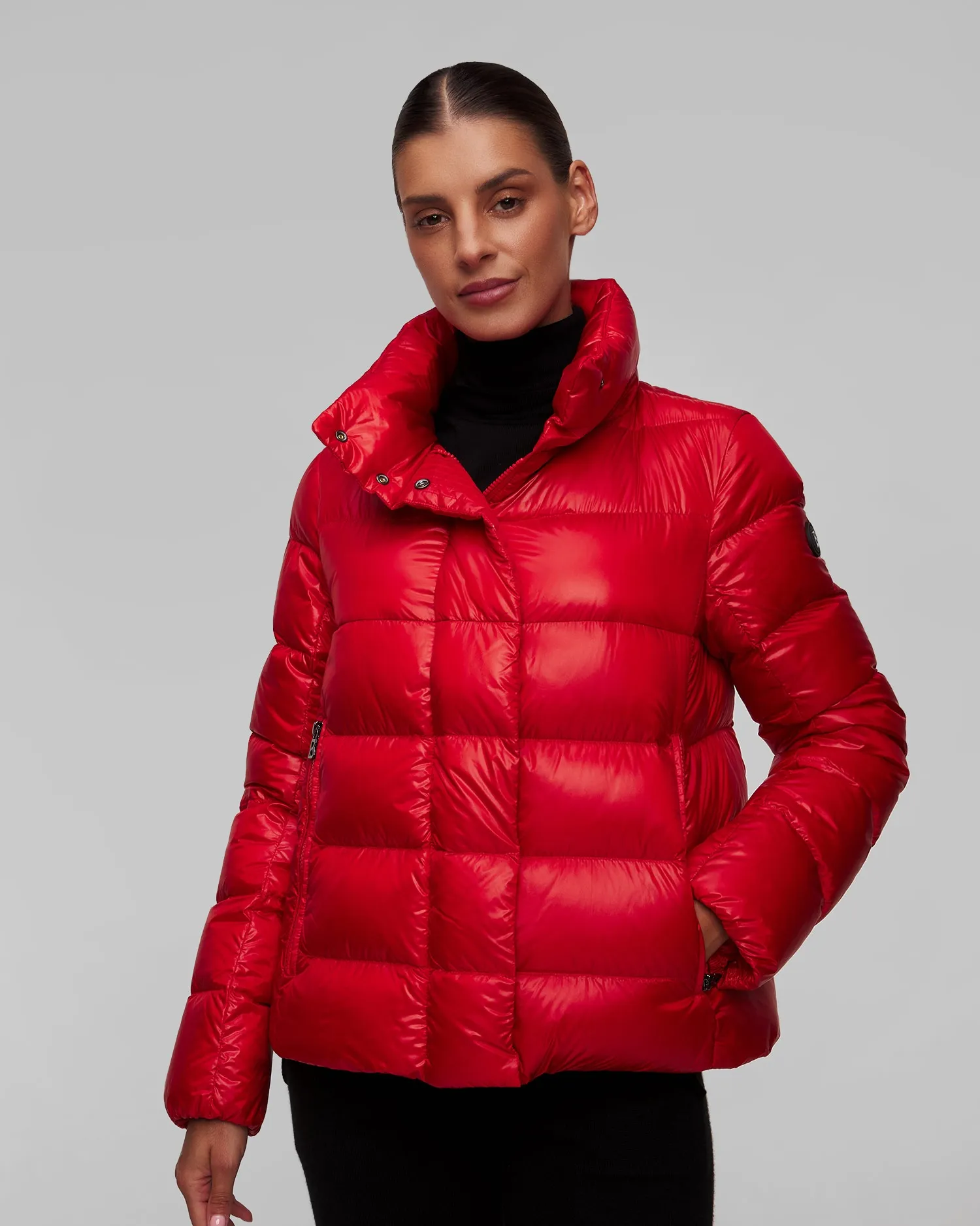 Women's red down jacket BOGNER Leslie-D 36326550-548