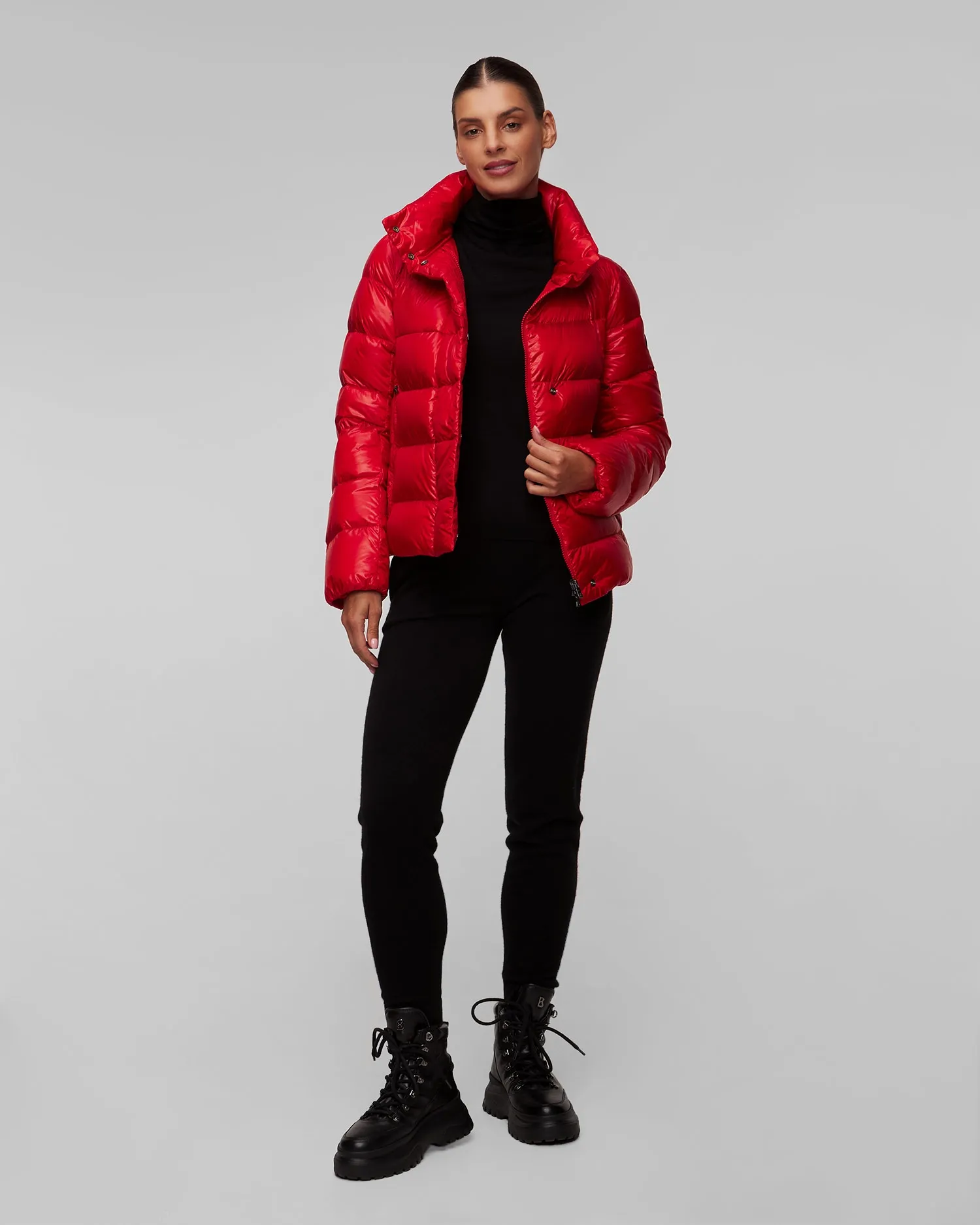 Women's red down jacket BOGNER Leslie-D 36326550-548