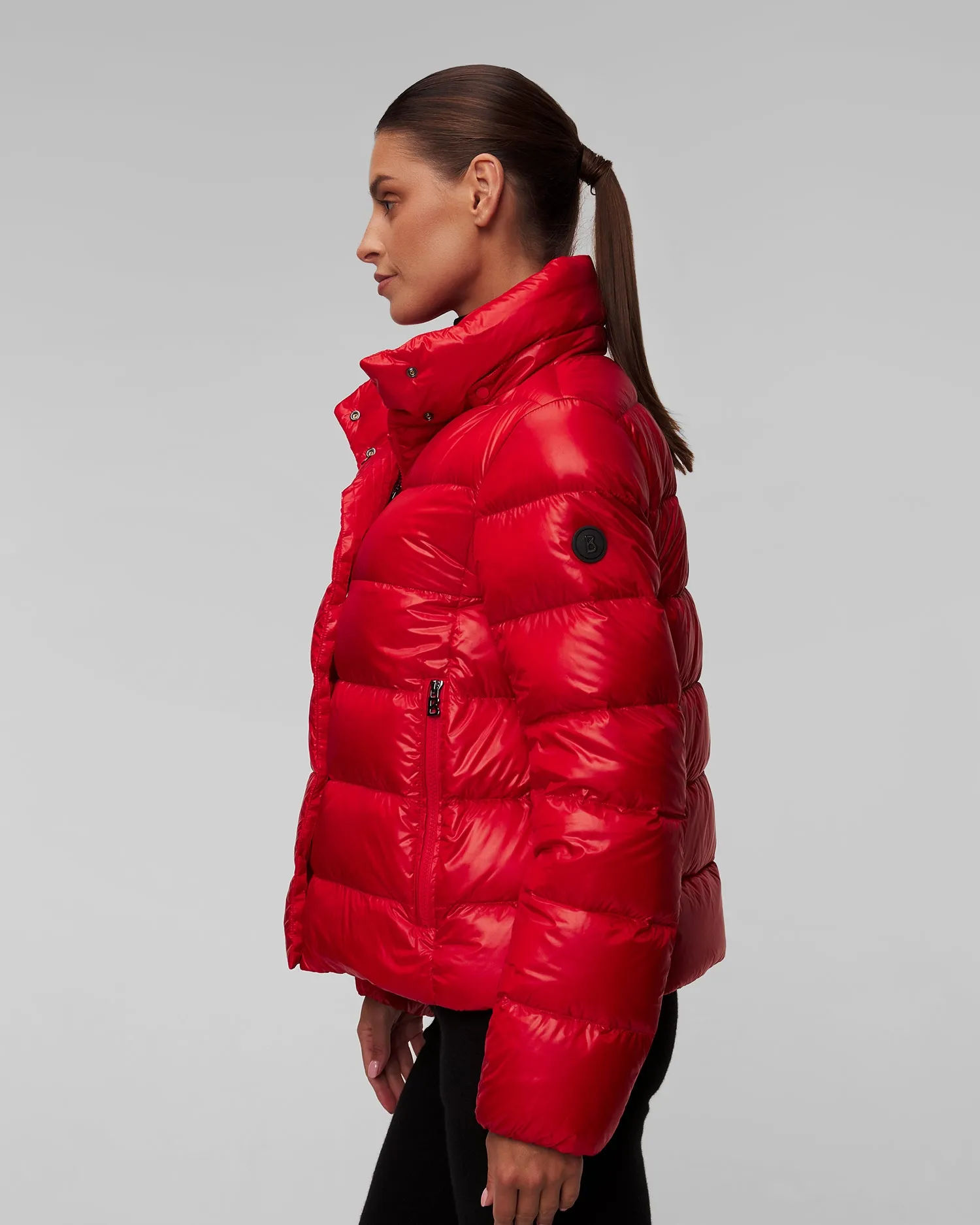 Women's red down jacket BOGNER Leslie-D 36326550-548