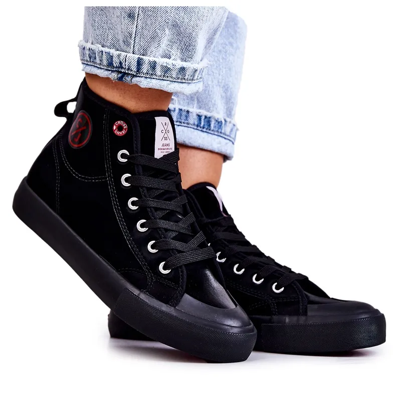 Women's High Sneakers Cross Jeans JJ2R4055C Black