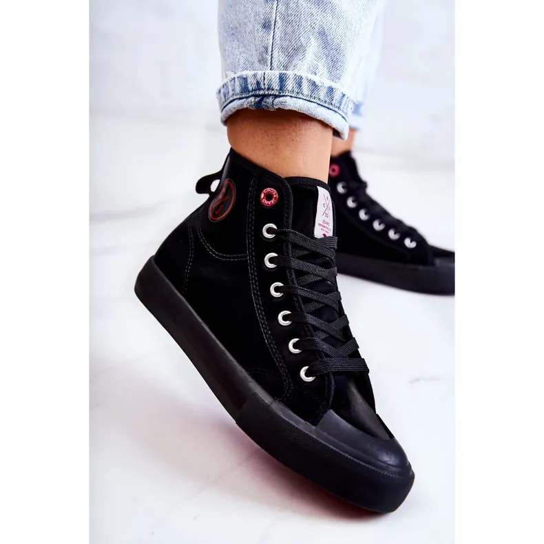 Women's High Sneakers Cross Jeans JJ2R4055C Black