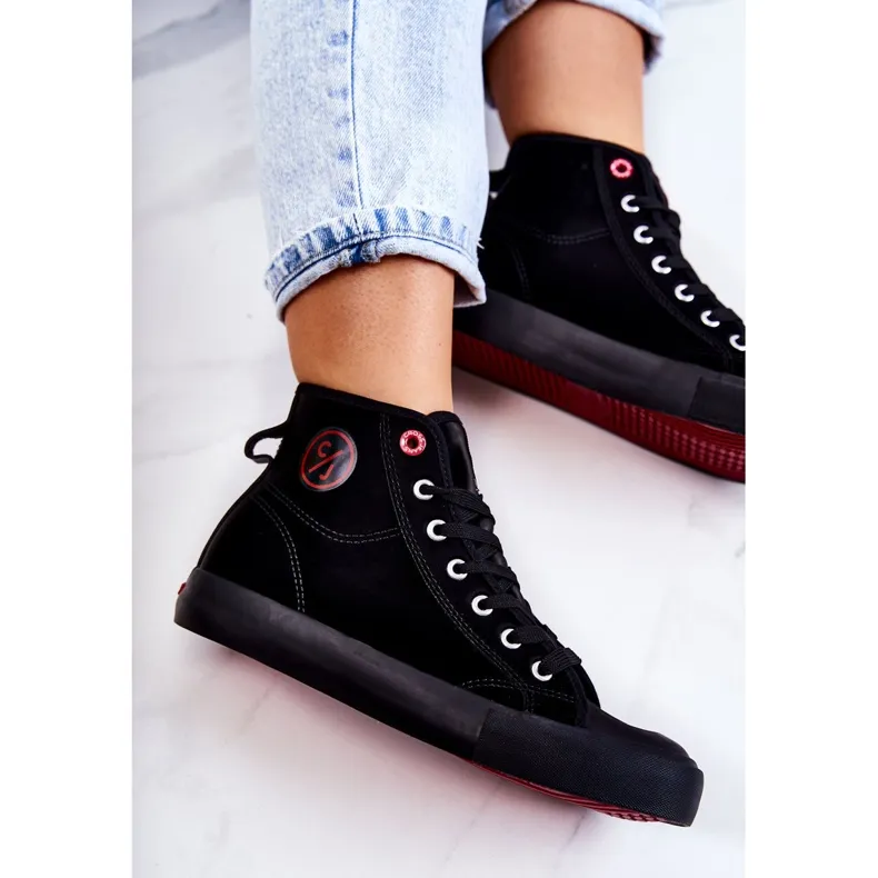 Women's High Sneakers Cross Jeans JJ2R4055C Black