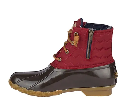 Women’s Saltwater Quilted Chevron Duck Boot Wine