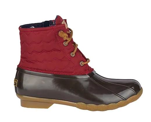 Women’s Saltwater Quilted Chevron Duck Boot Wine