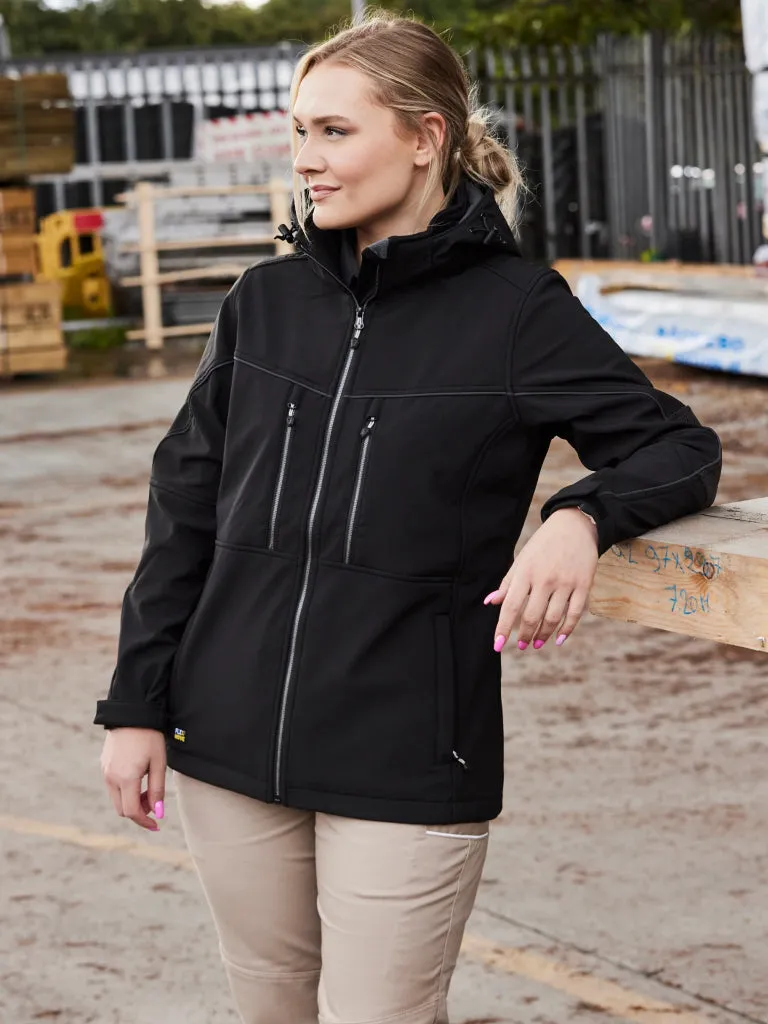 WOMEN’S FLX & MOVE HOODED SOFT SHELL JACKET