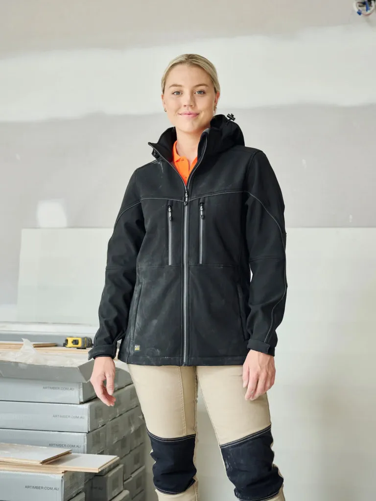 WOMEN’S FLX & MOVE HOODED SOFT SHELL JACKET