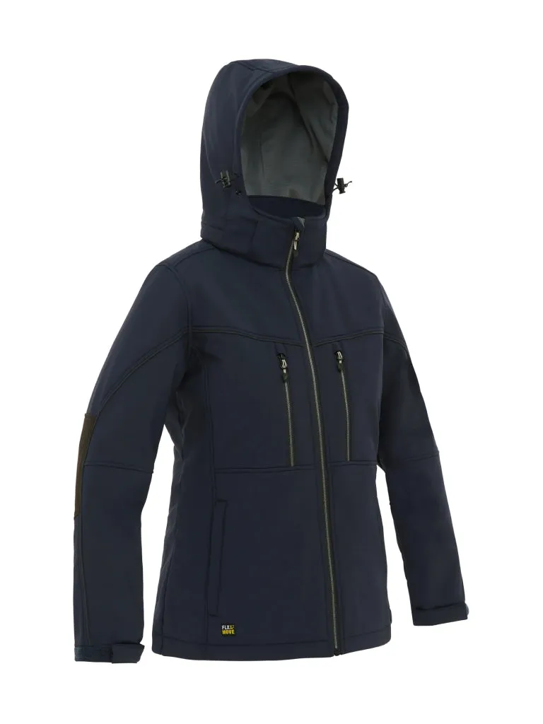 WOMEN’S FLX & MOVE HOODED SOFT SHELL JACKET