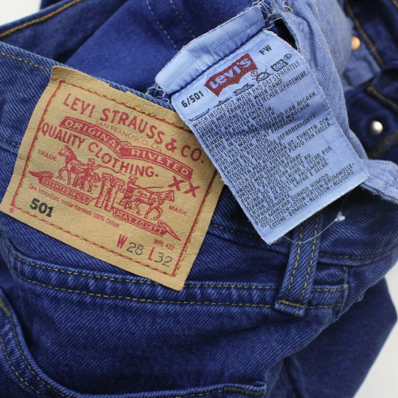 Womens LEVIS 501 Jeans Blue | W26 L32