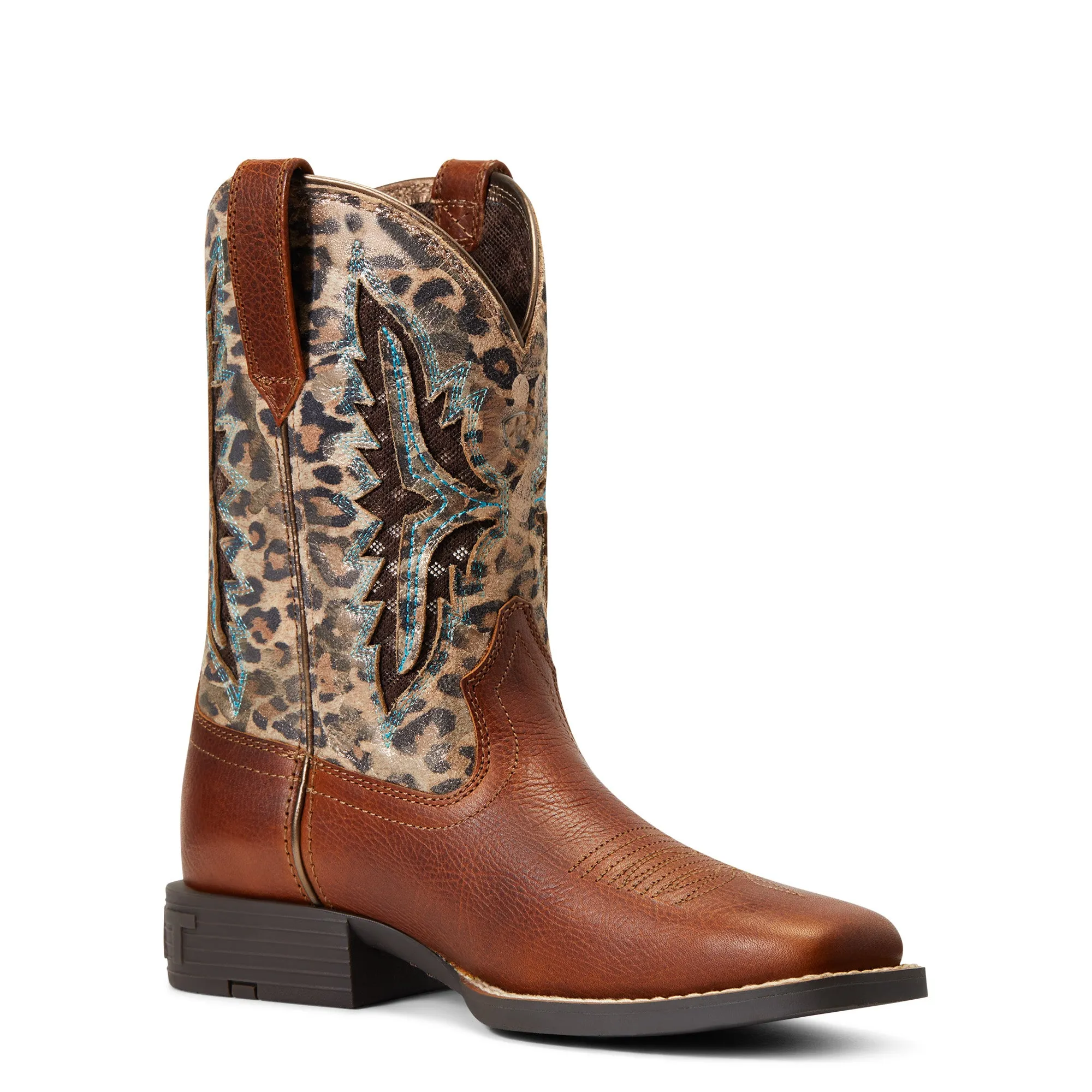 Youth Ariat VentTek Koel Leopard Western Boot #10040258-C