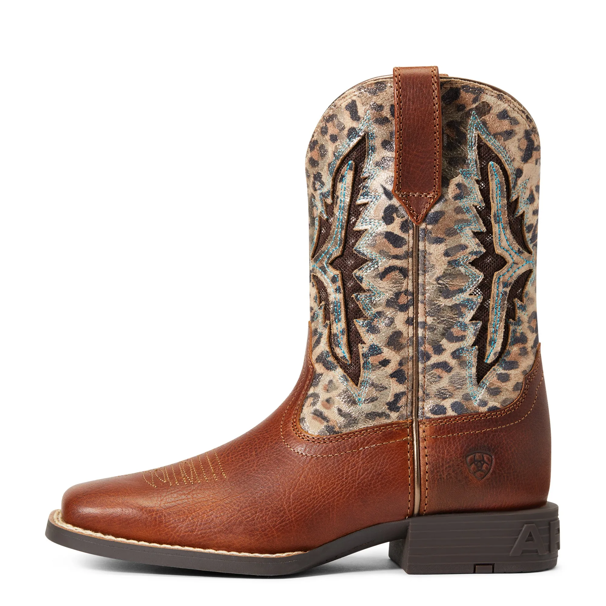 Youth Ariat VentTek Koel Leopard Western Boot #10040258-C