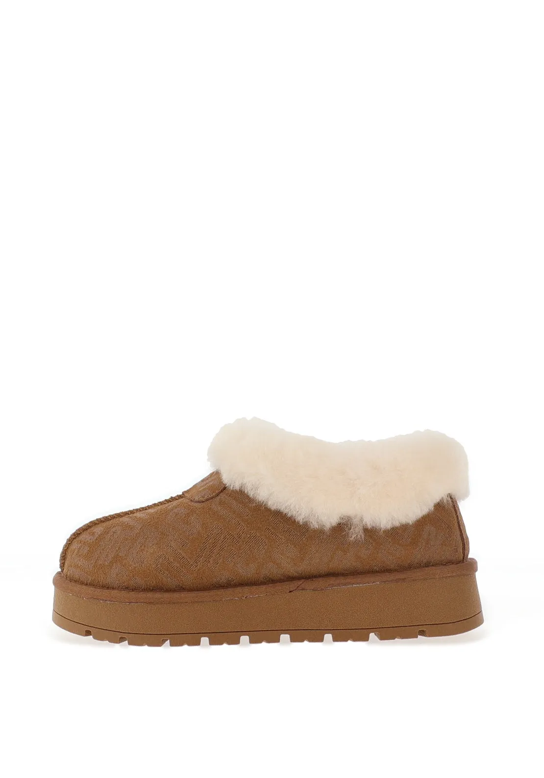 Yukon Canada Kingston Abstract Print Mini Boot, Chestnut