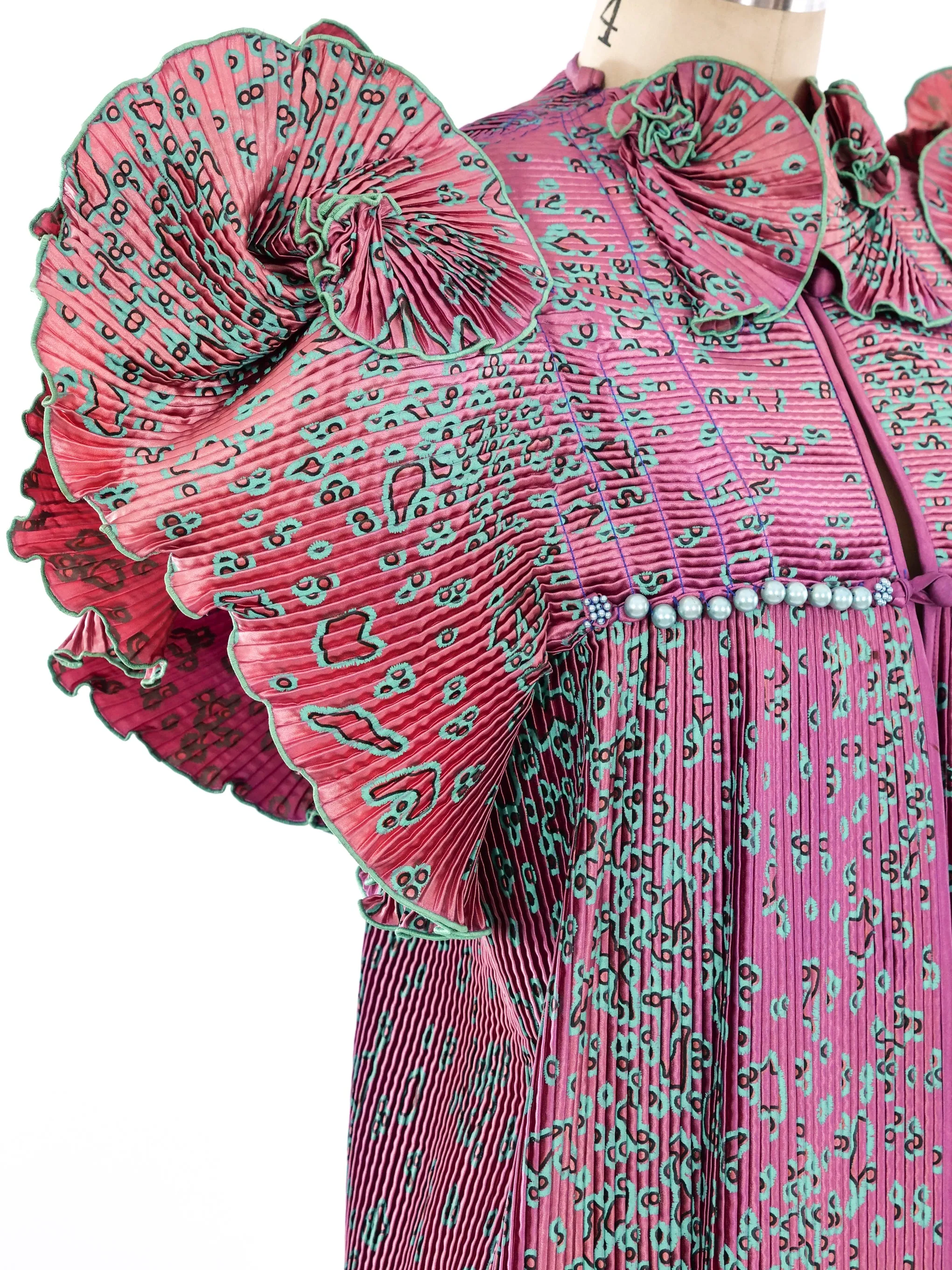 Zandra Rhodes Printed Fan Pleated Jacket