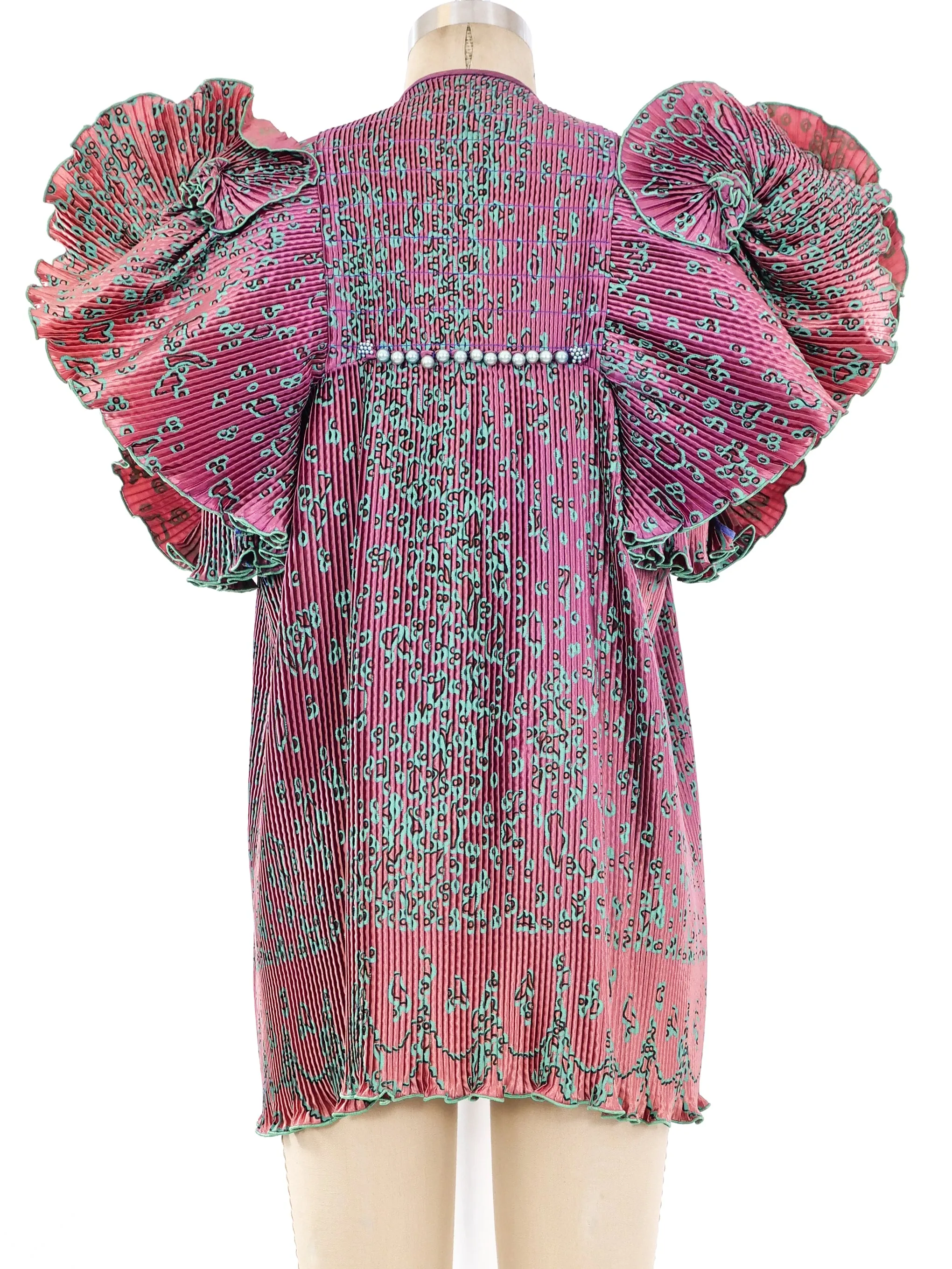 Zandra Rhodes Printed Fan Pleated Jacket