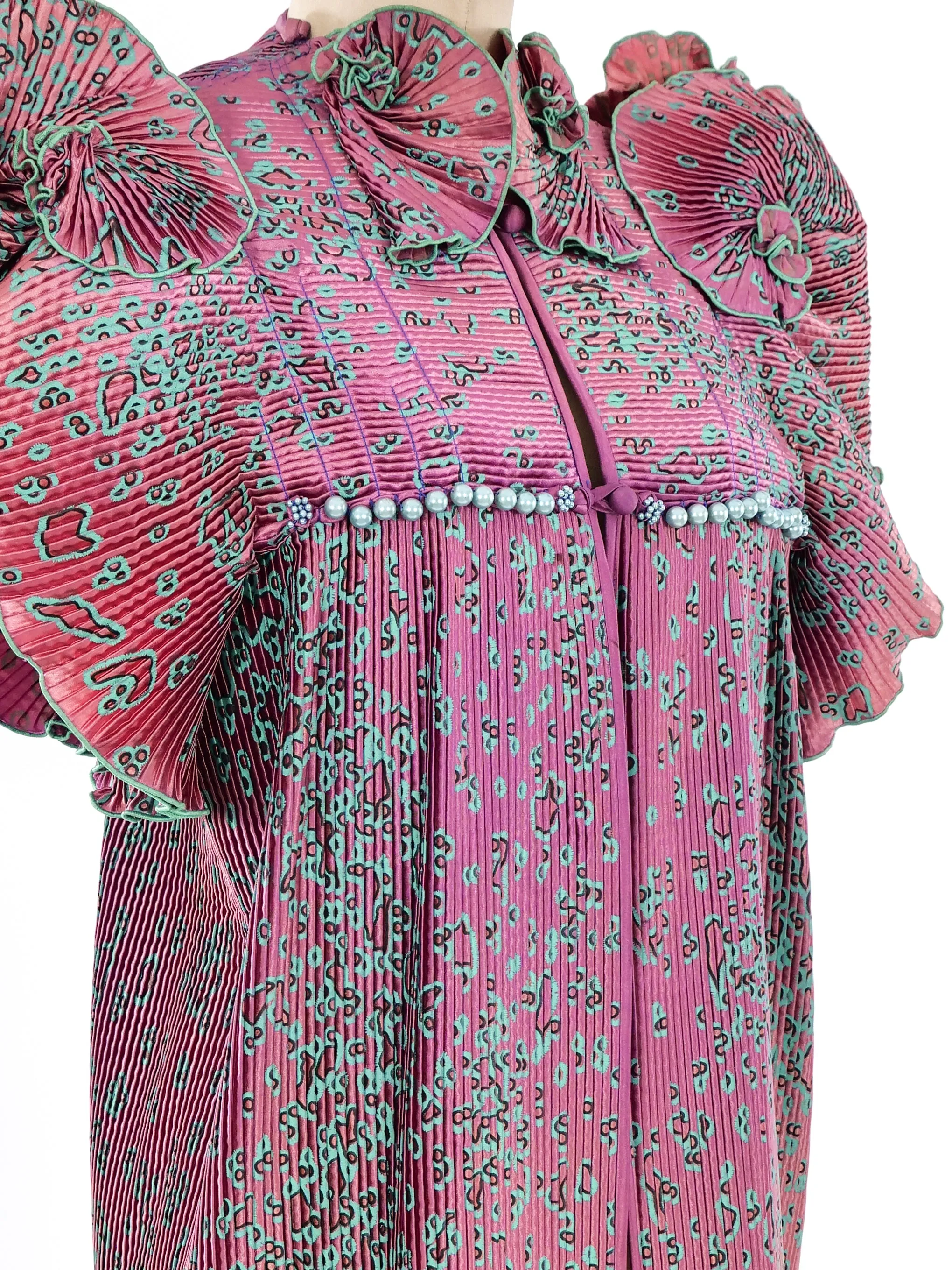 Zandra Rhodes Printed Fan Pleated Jacket